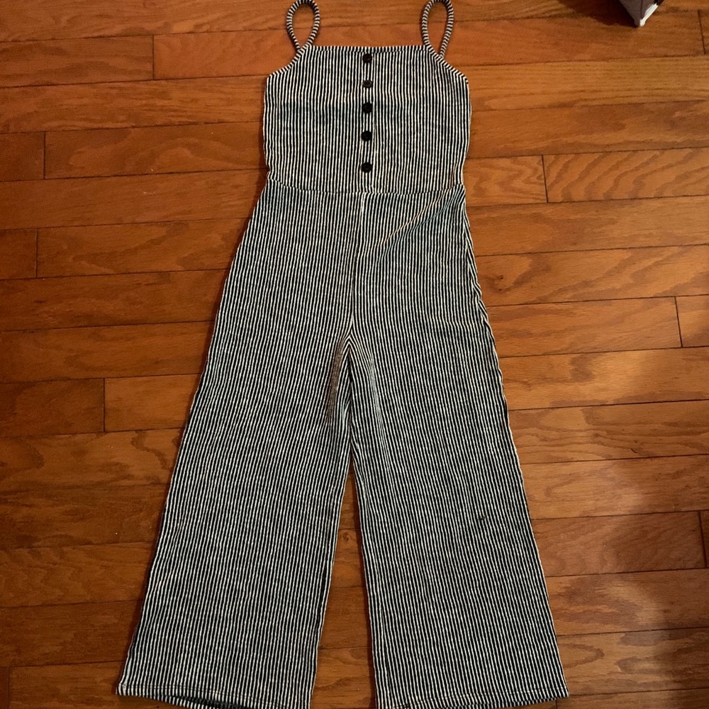 STRIPED JUMPSUIT
